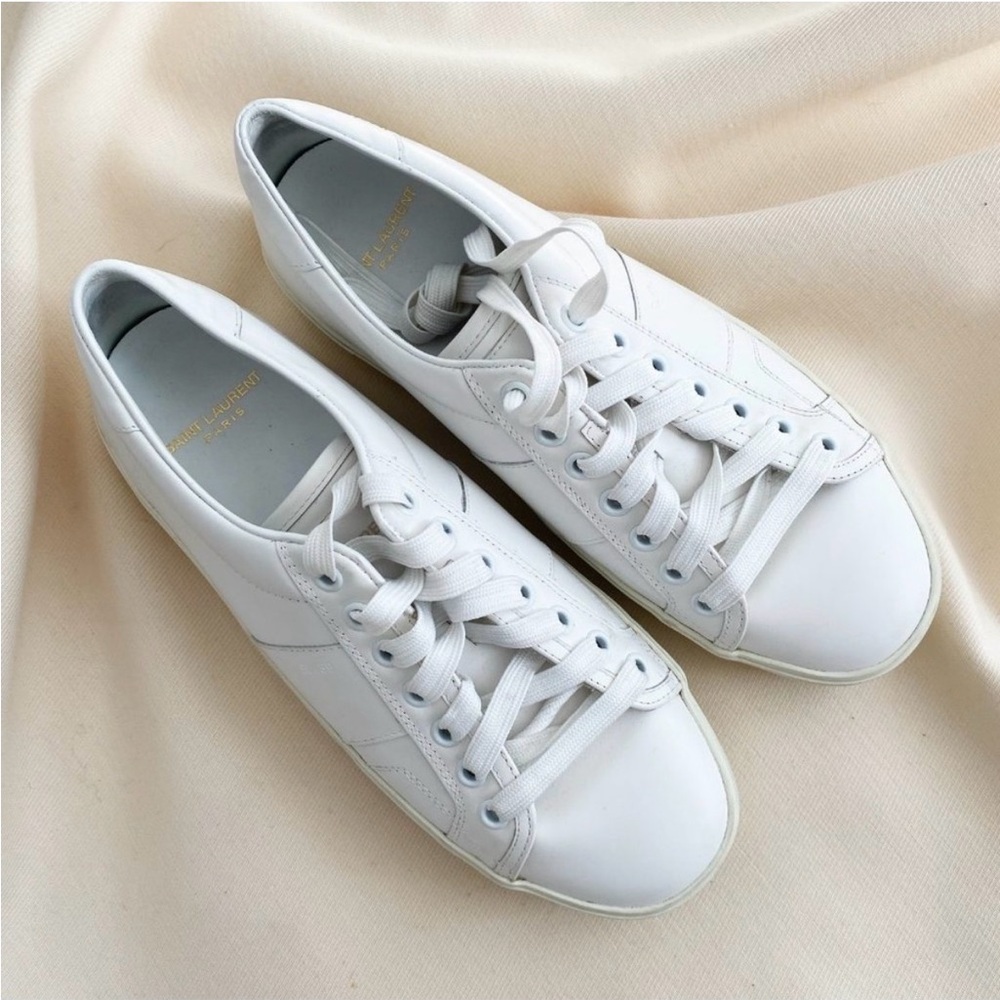 Saint Laurent white leather Women's Sneakers